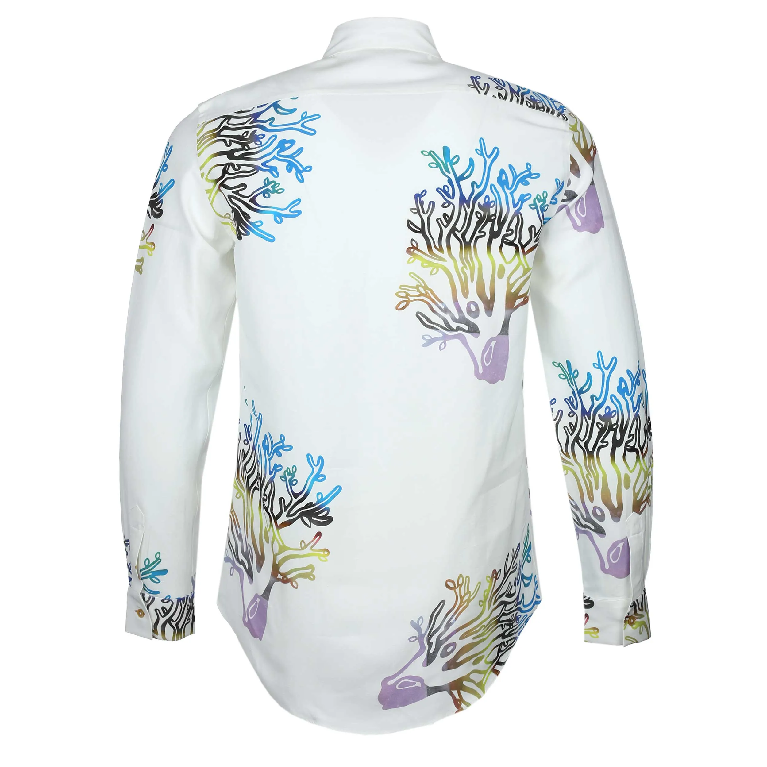 Paul Smith Coral Print Shirt in White