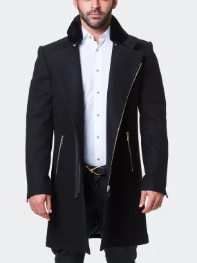 Peacoat Fur Zip Black