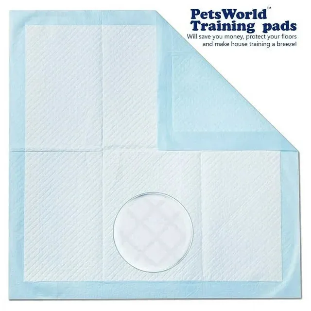 PetsWorld Economy Value Puppy Training & Potty Pads (28x34 inch)