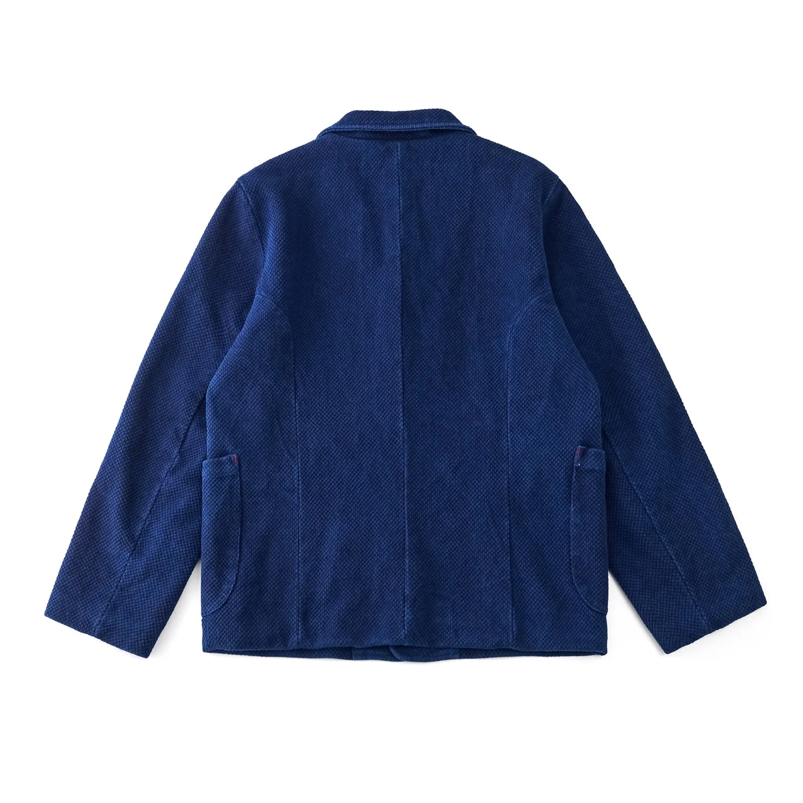 Plant dyed Indigo French Worker Sashiko Organic Jacket