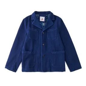 Plant dyed Indigo French Worker Sashiko Organic Jacket