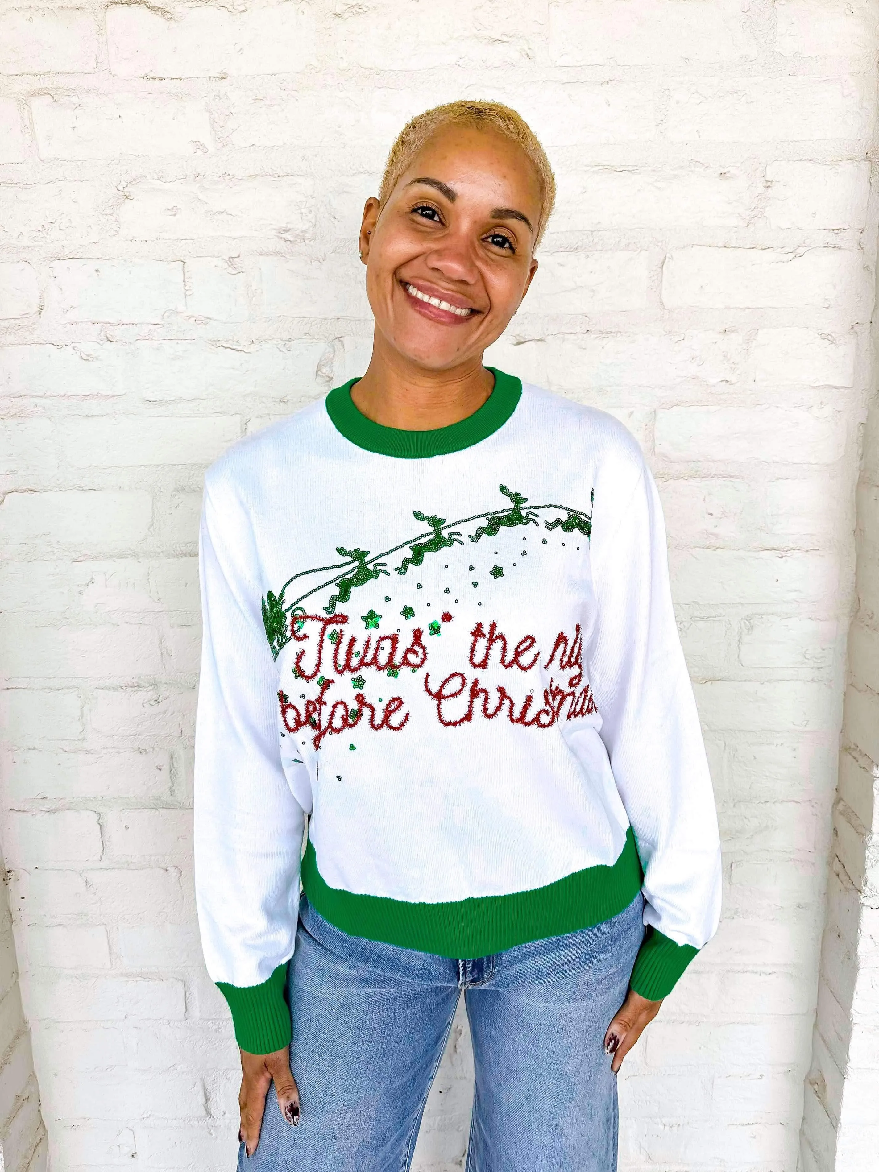 Queen Of Twas The Night Before Christmas Sweater