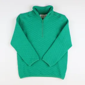 Quilted Knit Quarter-Zip - Christmas Green (Unisex)