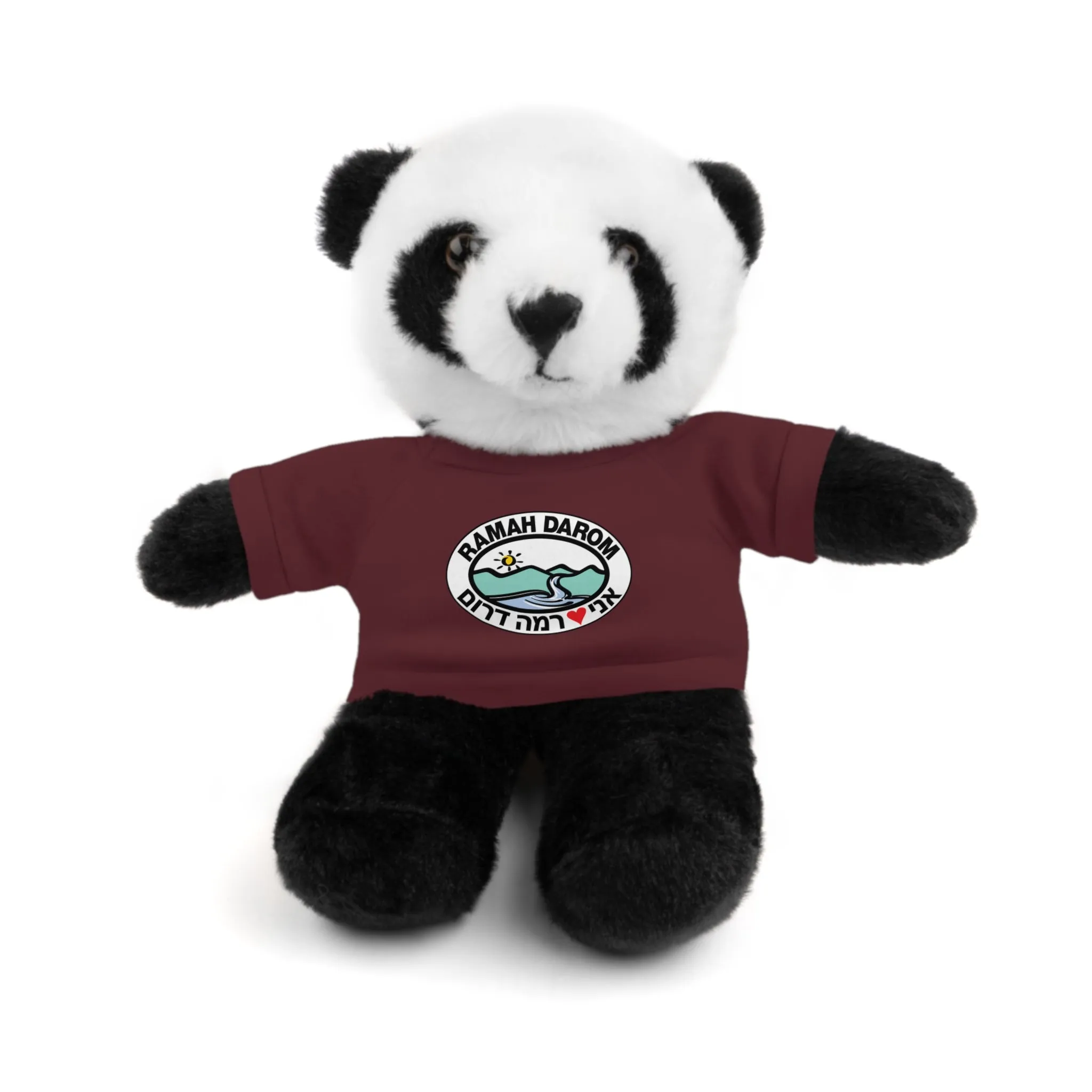 Ramah Darom Stuffed Panda - Classic Heart