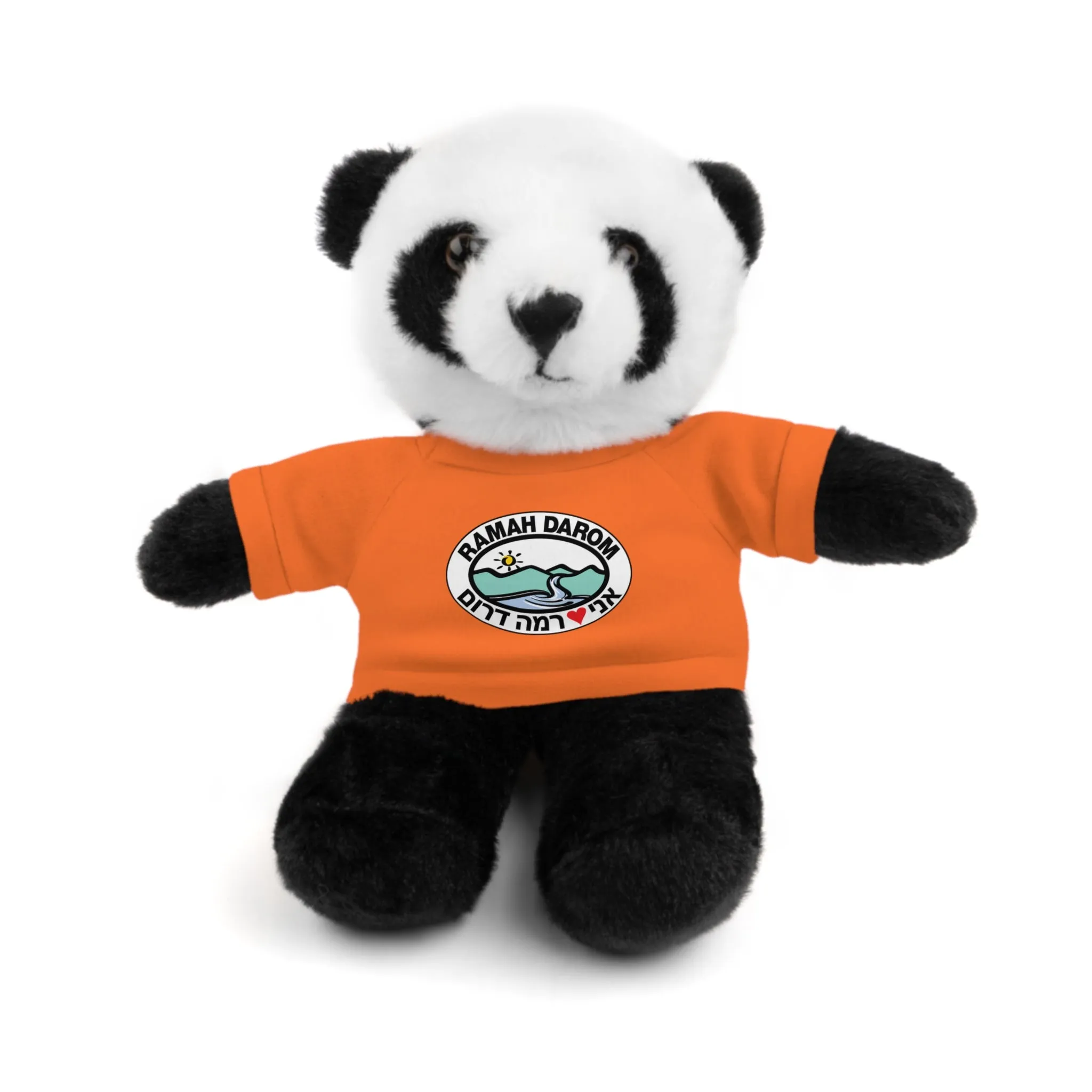 Ramah Darom Stuffed Panda - Classic Heart