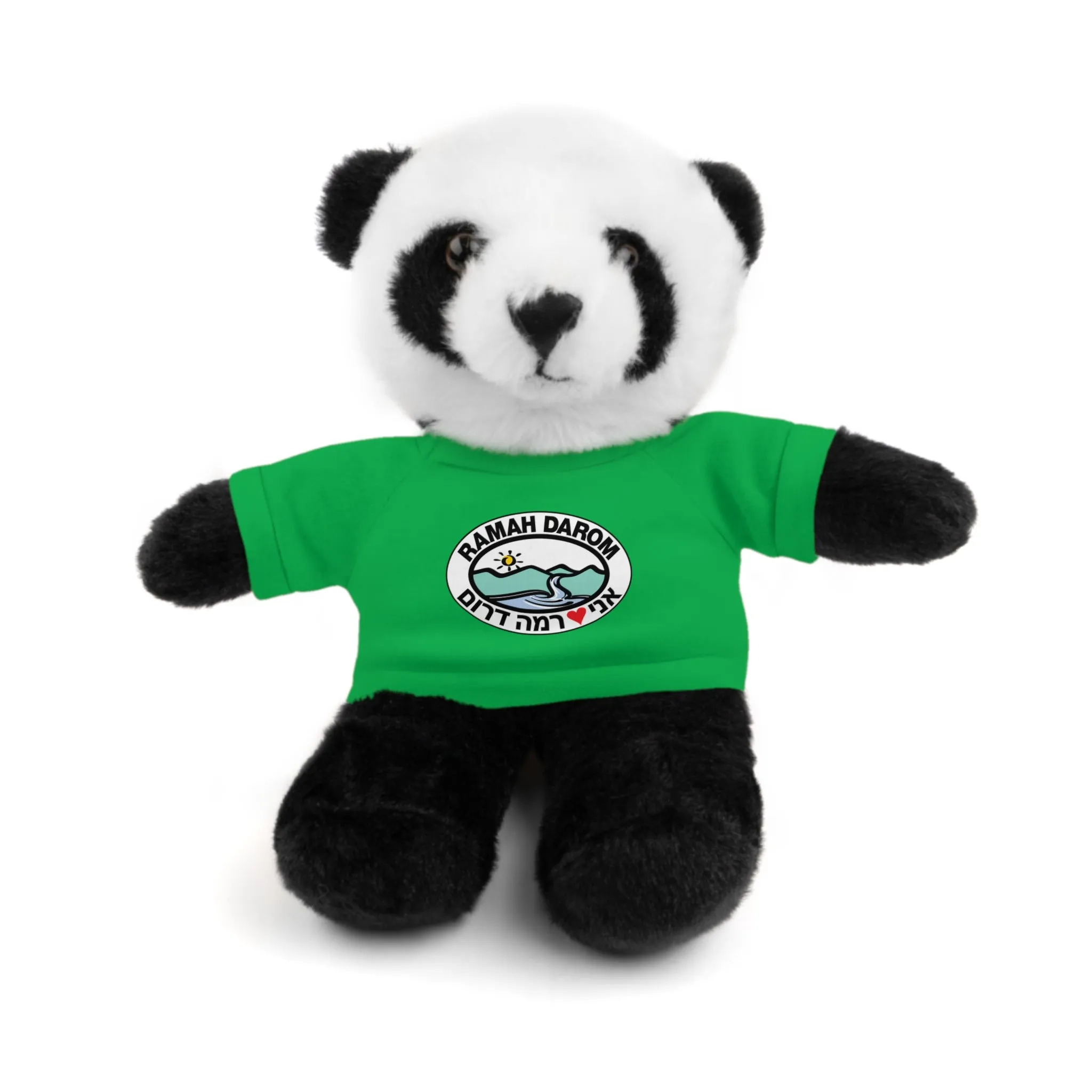 Ramah Darom Stuffed Panda - Classic Heart