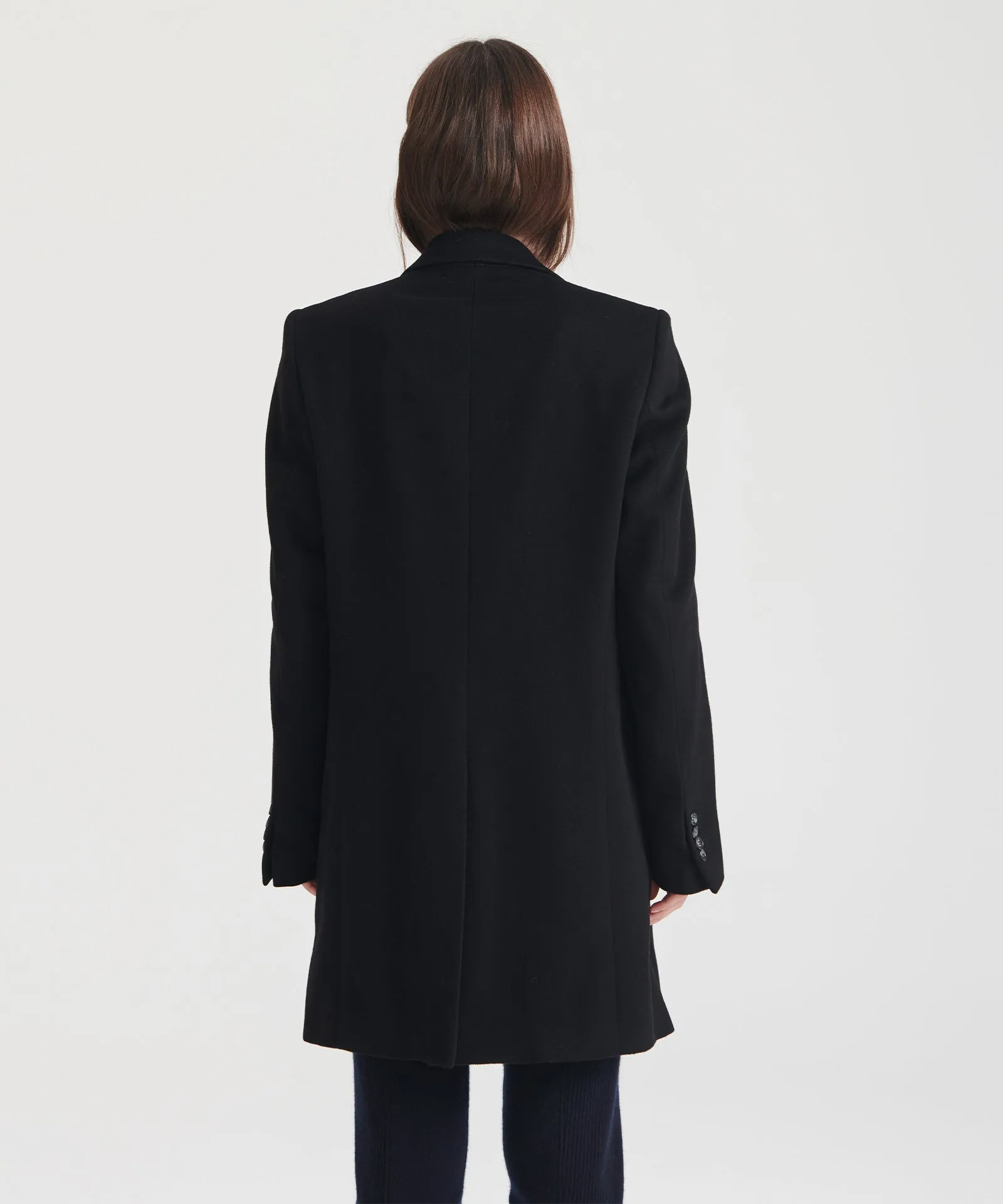 Reclaimed Cashmere Tailored Coat