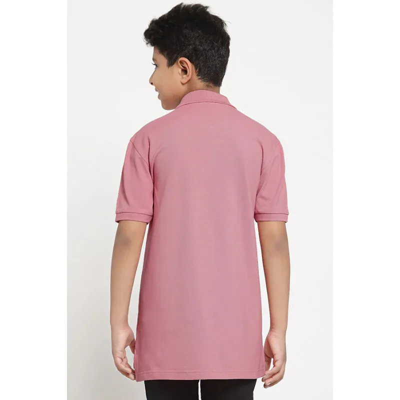 RedTape Boys Coral Haze Solid T-Shirt