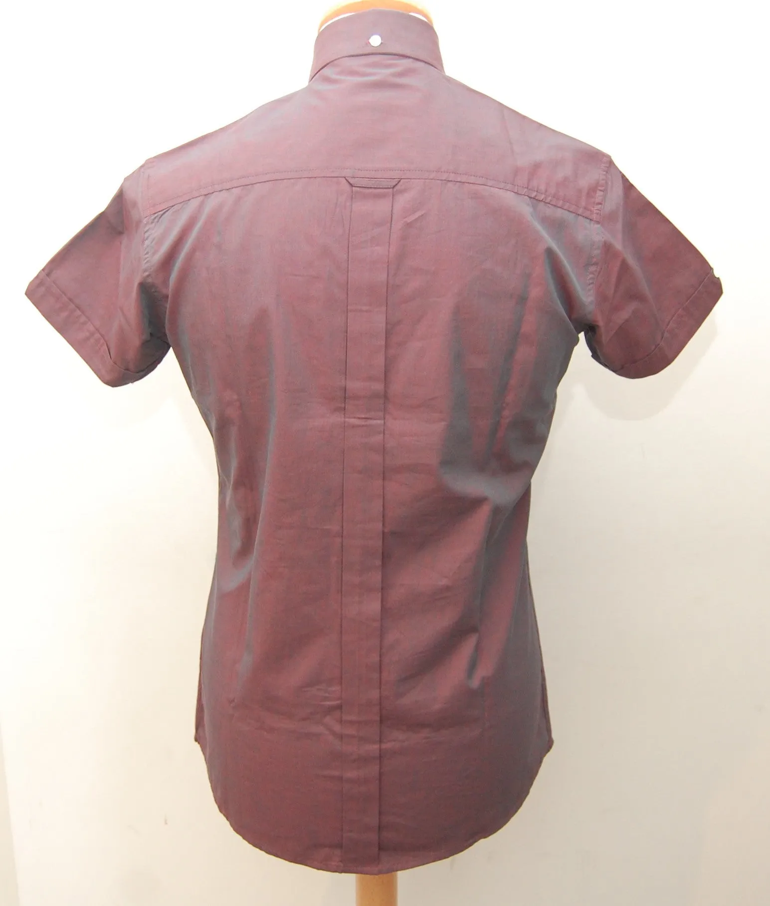 Relco Burgundy Tonic Short Sleeve Shirt