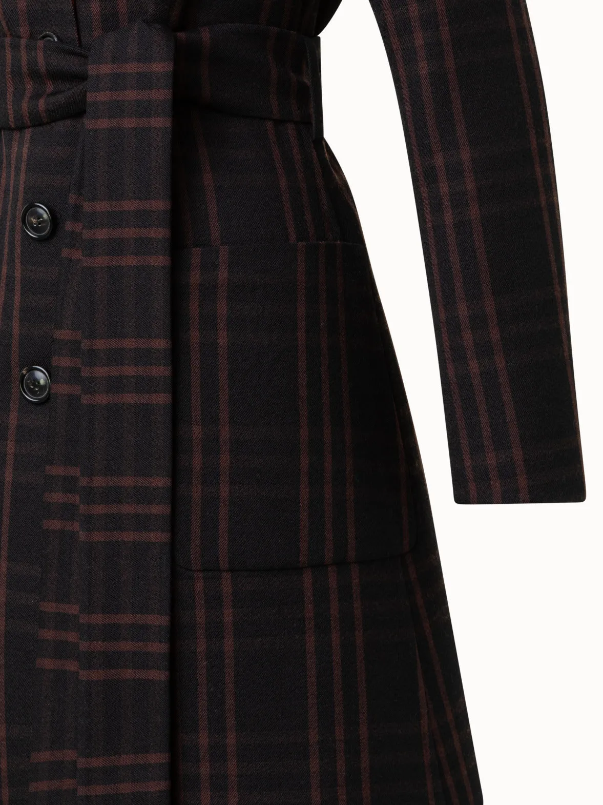 Reversible Wool Double-Weave Peacoat