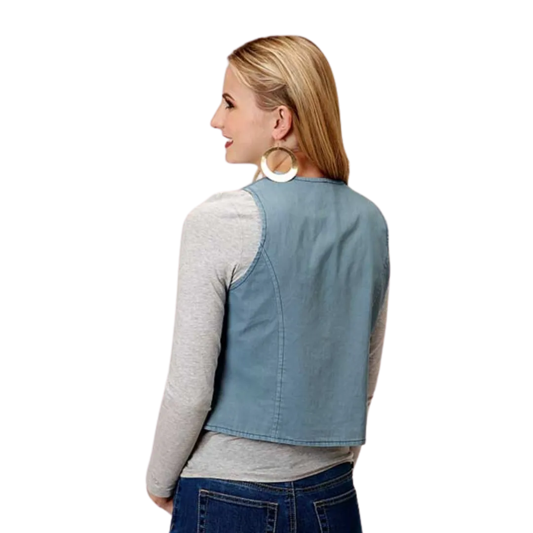 Roper Women's Light Denim Blue Vest