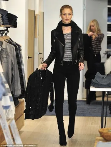 Rosie-Huntington-Whiteley-Black-Leather-Shearling-Jacket-For-Women