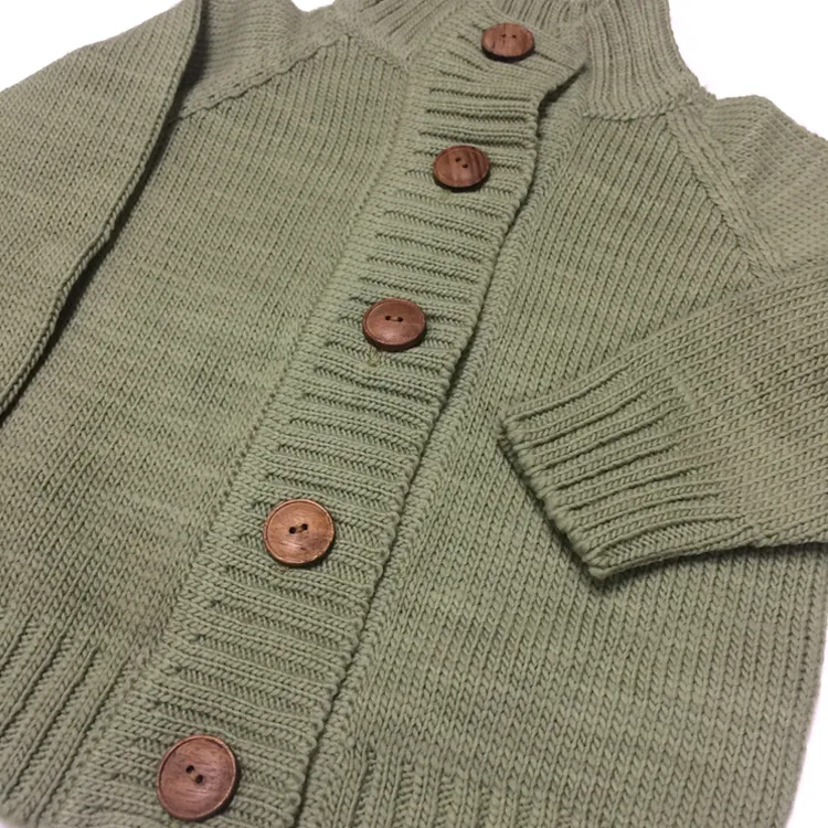 Sage Merino Wool Cardigan