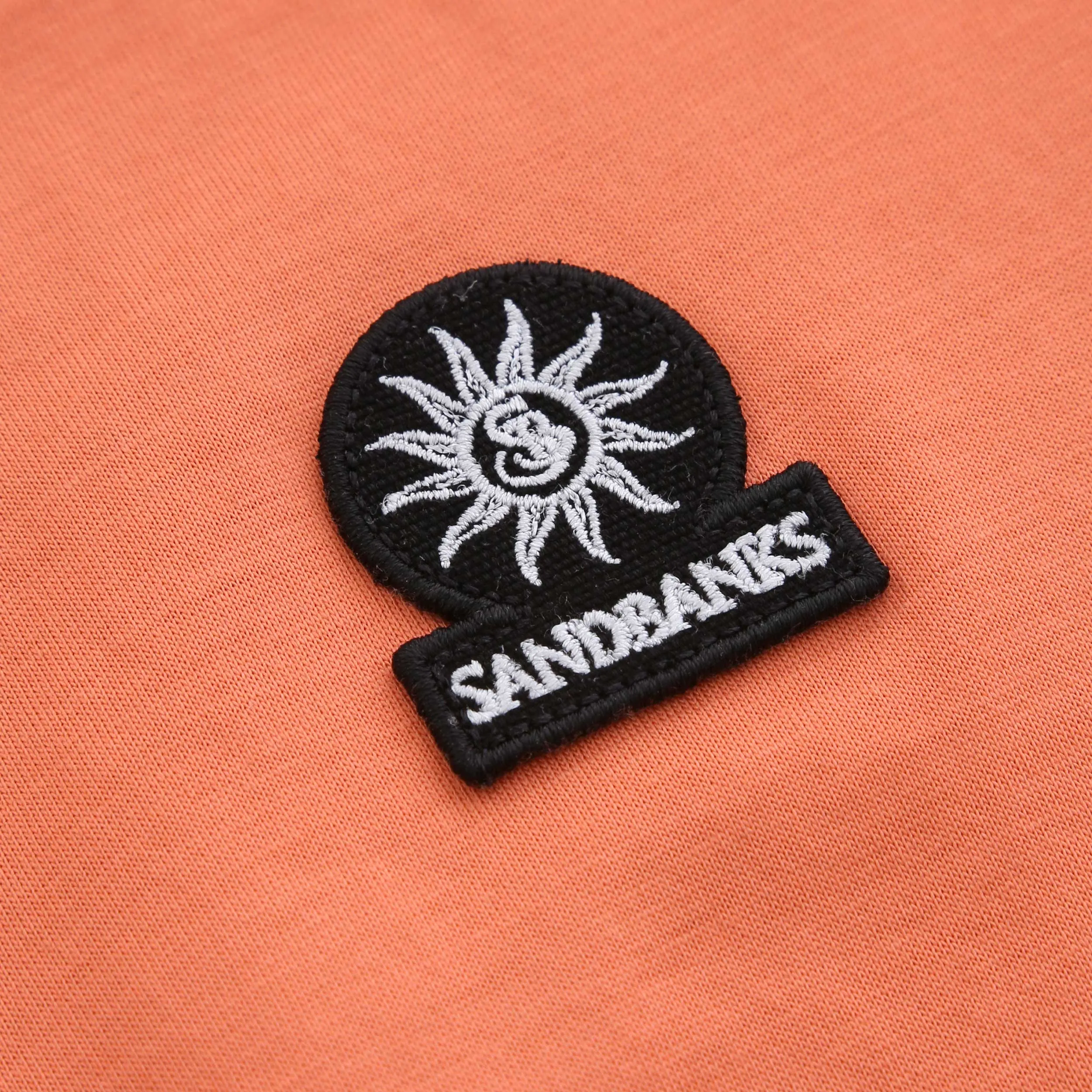 Sandbanks Badge Logo T Shirt in Coral