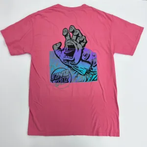 SANTA CRUZ Screaming Hand Divide T-Shirt - Coral