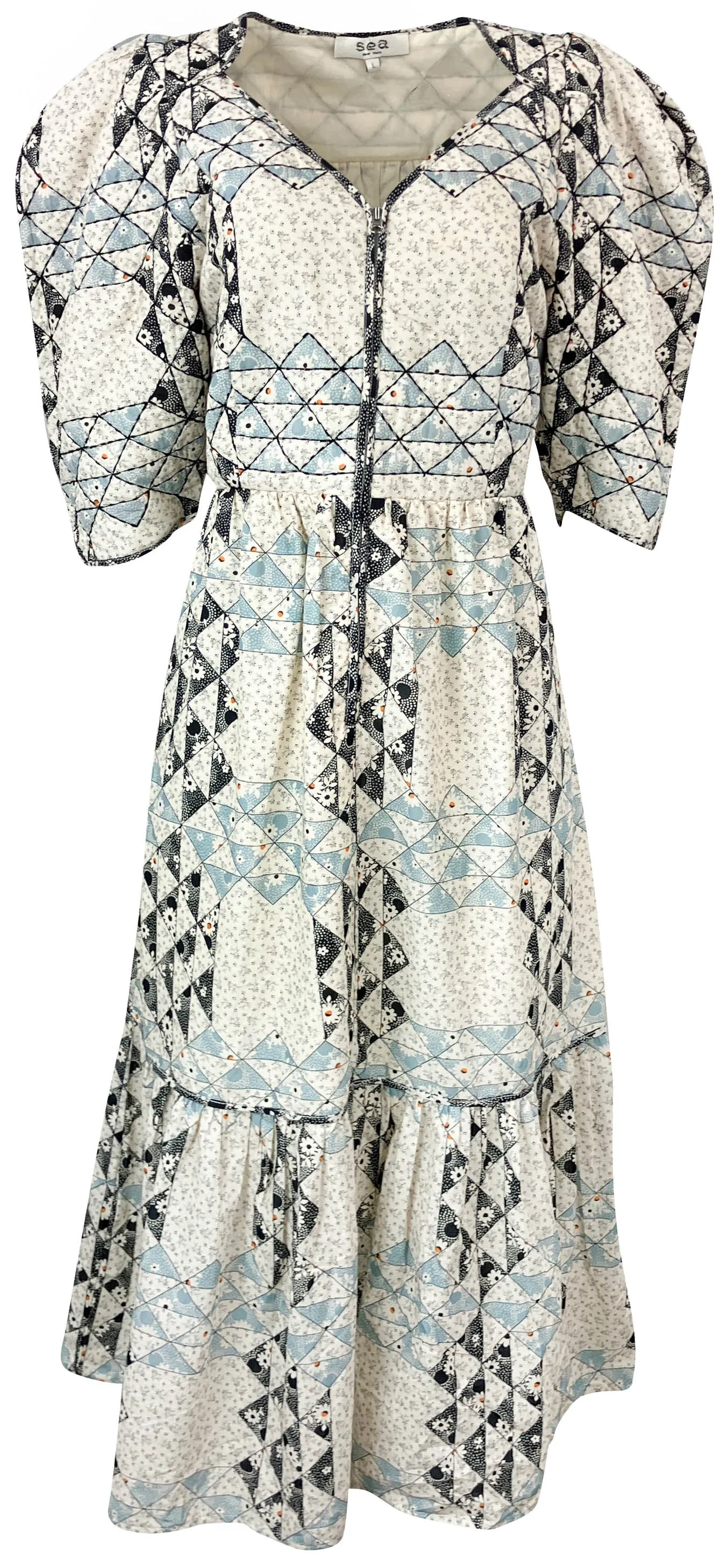 Sea Clemence Quilted Dress in Multi