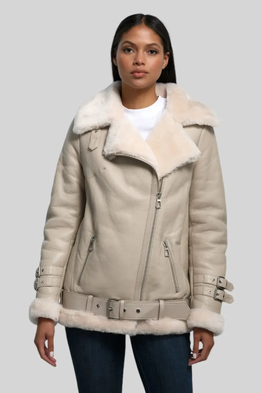 Serena Shearling B-3 Jacket