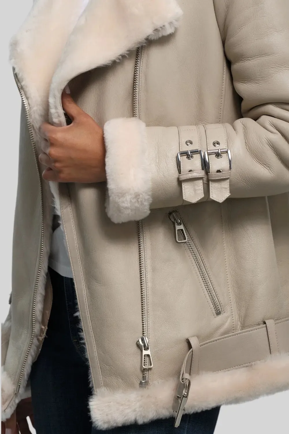 Serena Shearling B-3 Jacket