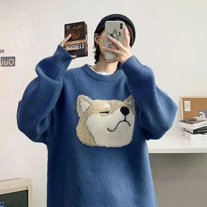 Shiba Inu Doge Knit Sweater