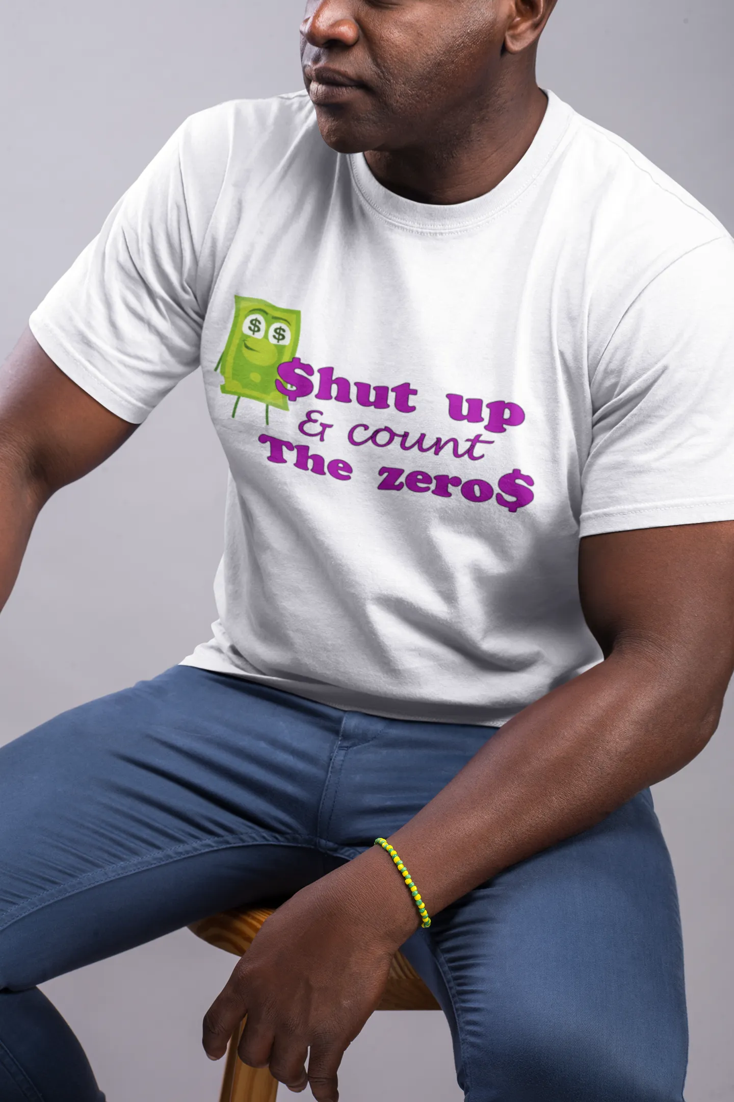 Shut Up and Count the Zeros Unisex Heavy Cotton Tee