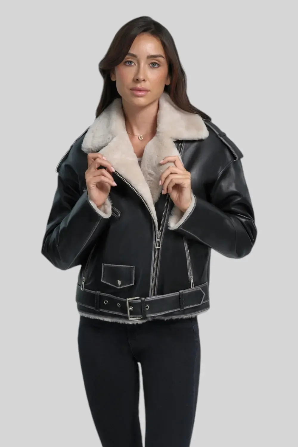 Simona Sheepskin Vintage Jacket