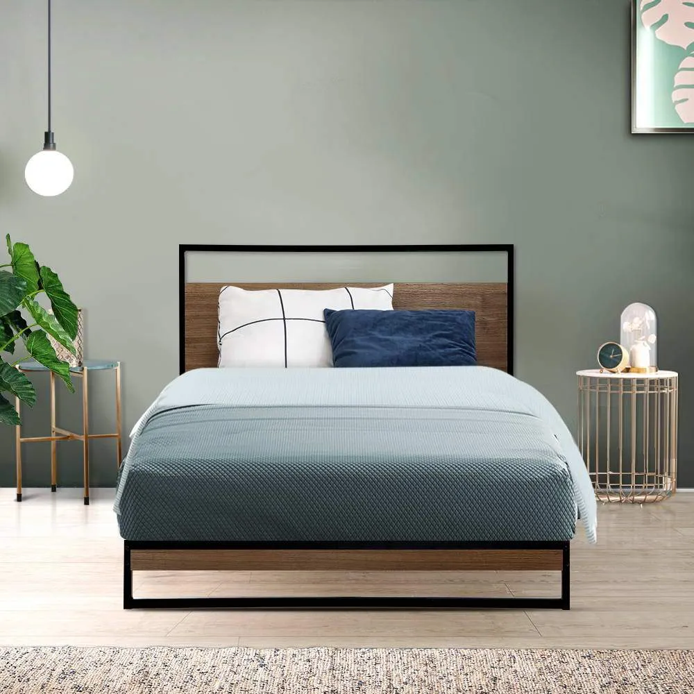 Single Package | Stockton Wooden Bed Frame & Bonita Pillow Top Mattress (Medium Firm)