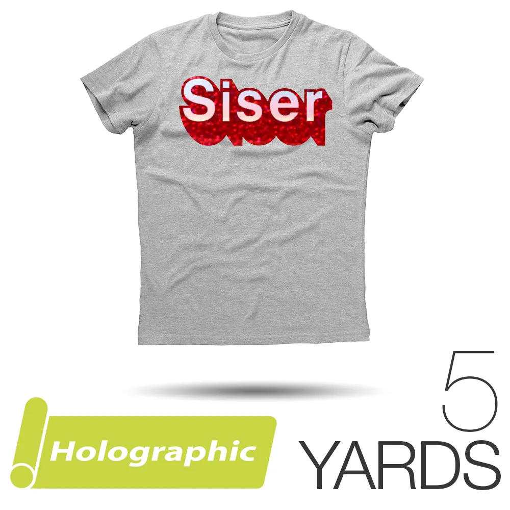 Siser HOLOGRAPHIC Heat Transfer Vinyl - 20" x 5 Yards