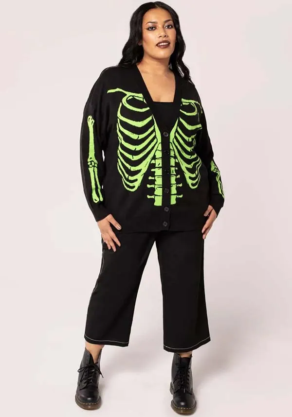 Skeleton [Black/Green] | CARDIGAN