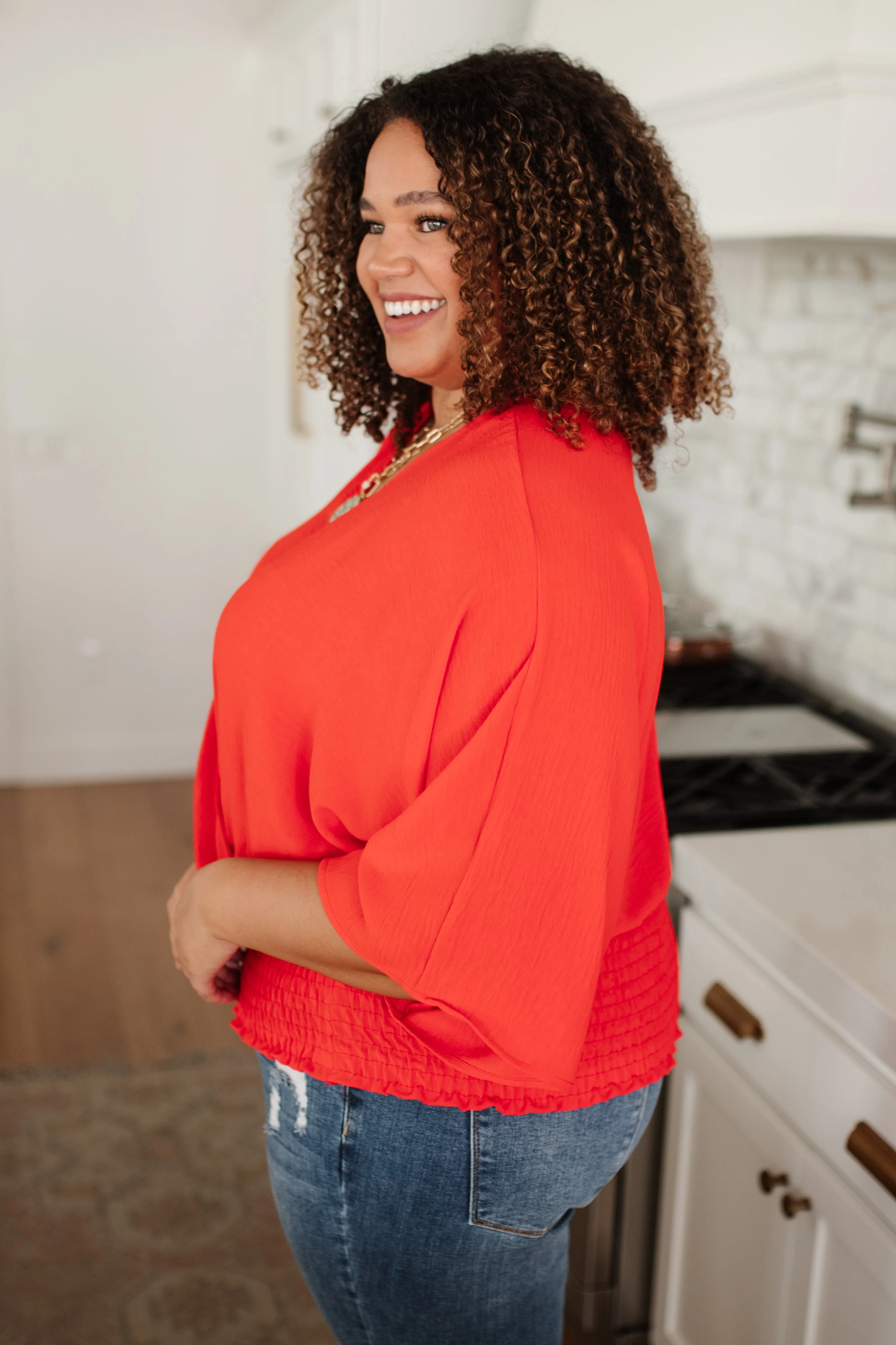 Soul Searching Top In Coral