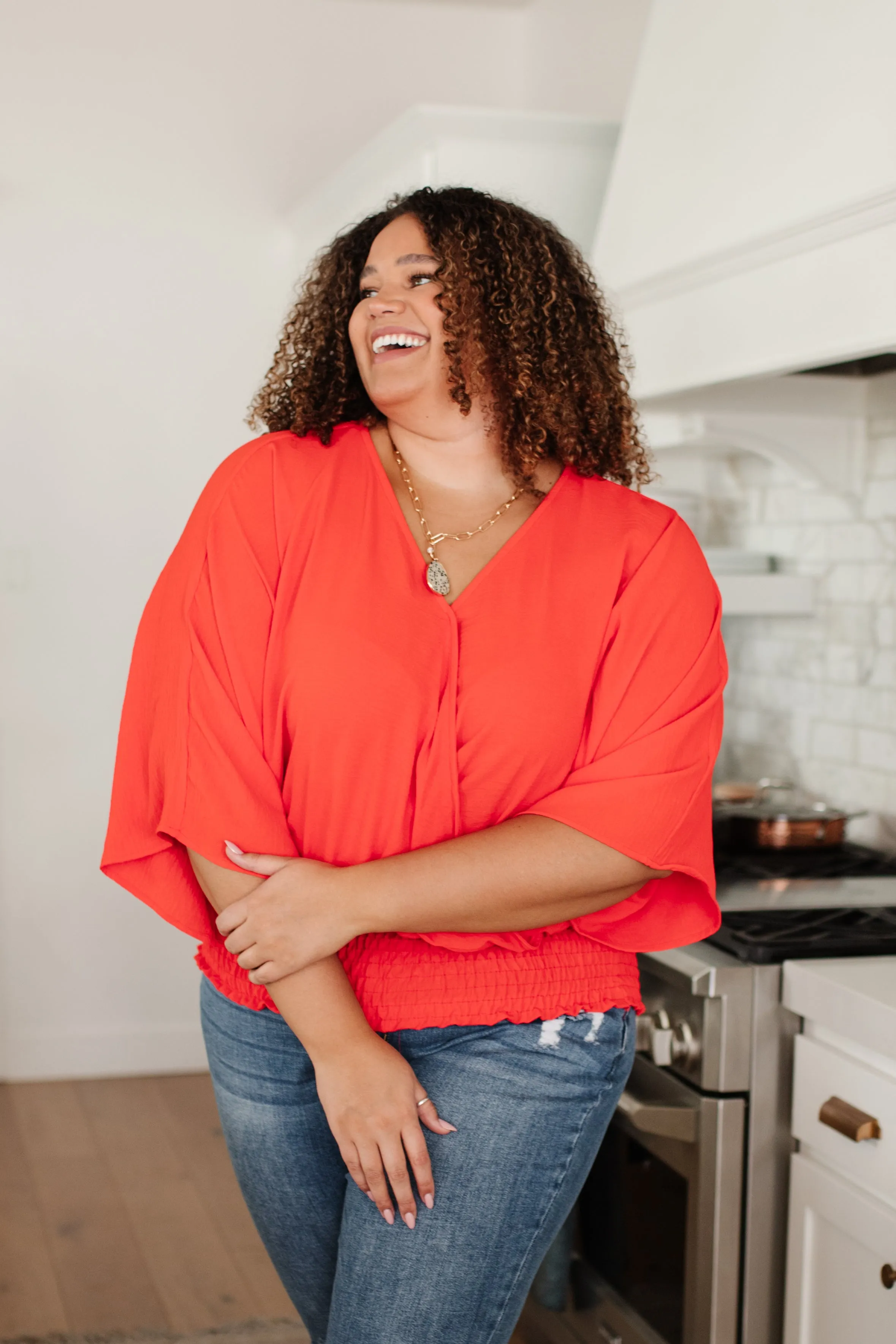 Soul Searching Top In Coral