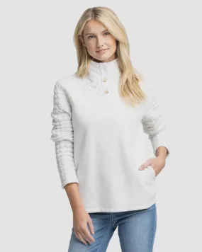 Southern Tide Kelsea Quilted Heather Pullover