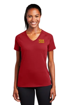 Sport-Tek Ladies Custom Ultimate Performance V-Necks, True Red