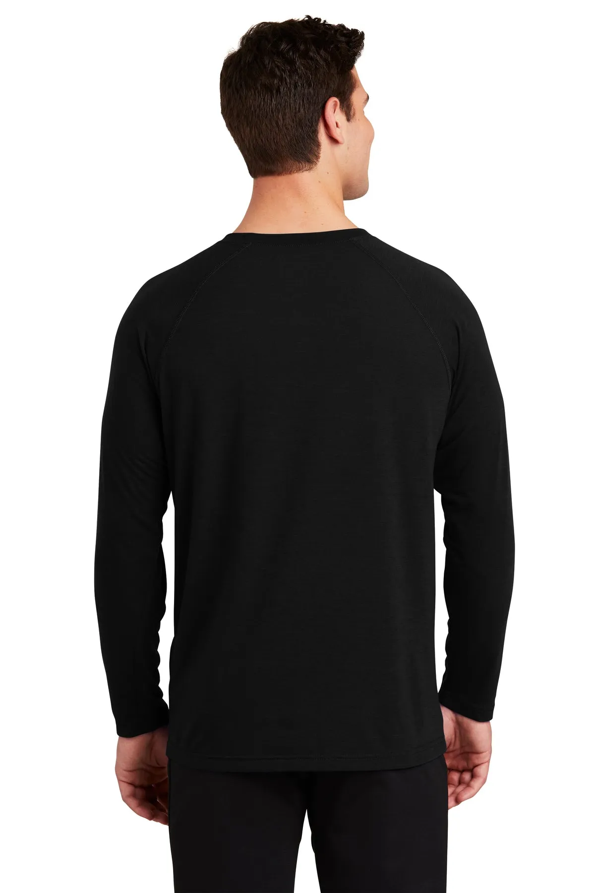 Sport-Tek Long Sleeve Ultimate Performance Custom Crews, Black