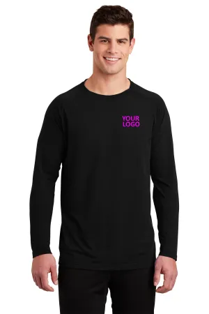 Sport-Tek Long Sleeve Ultimate Performance Custom Crews, Black