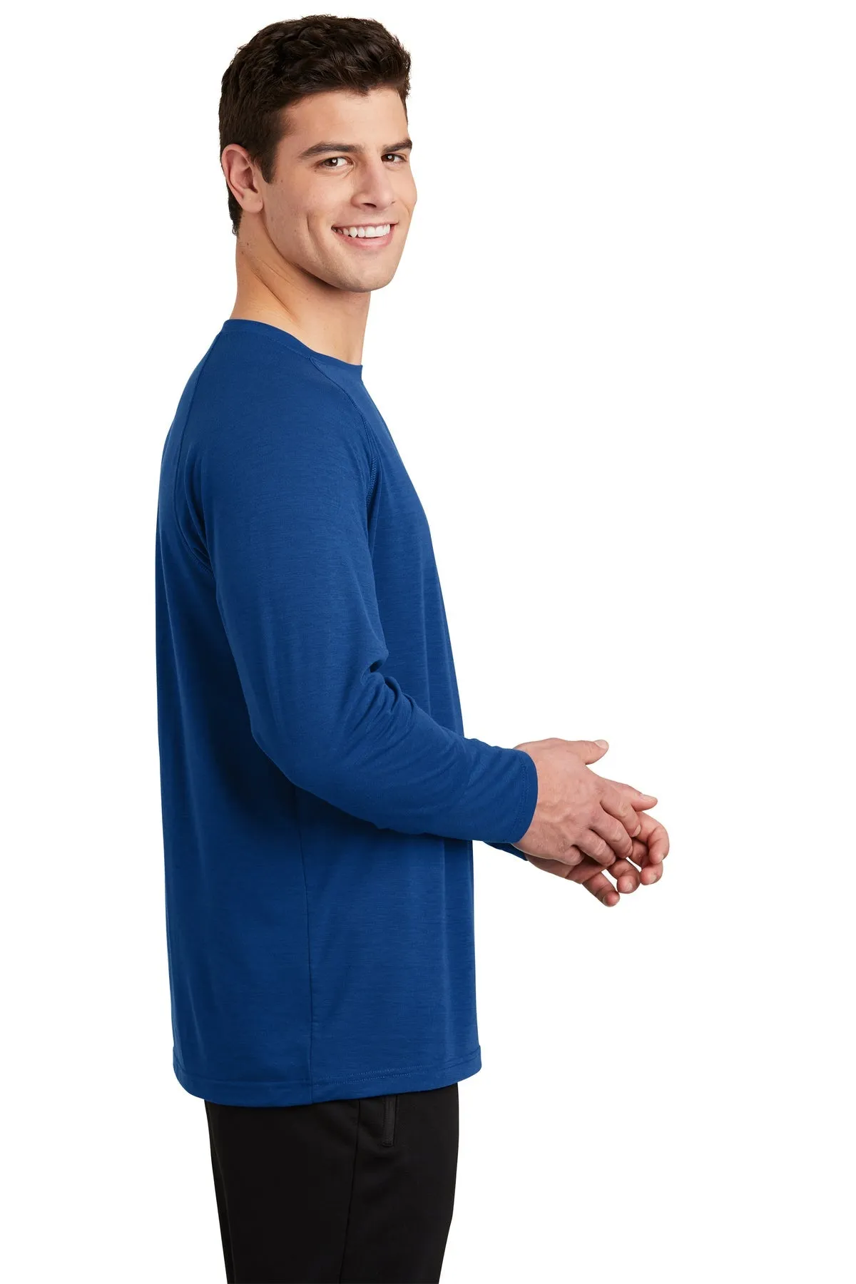 Sport-Tek Long Sleeve Ultimate Performance Custom Crews, True Royal