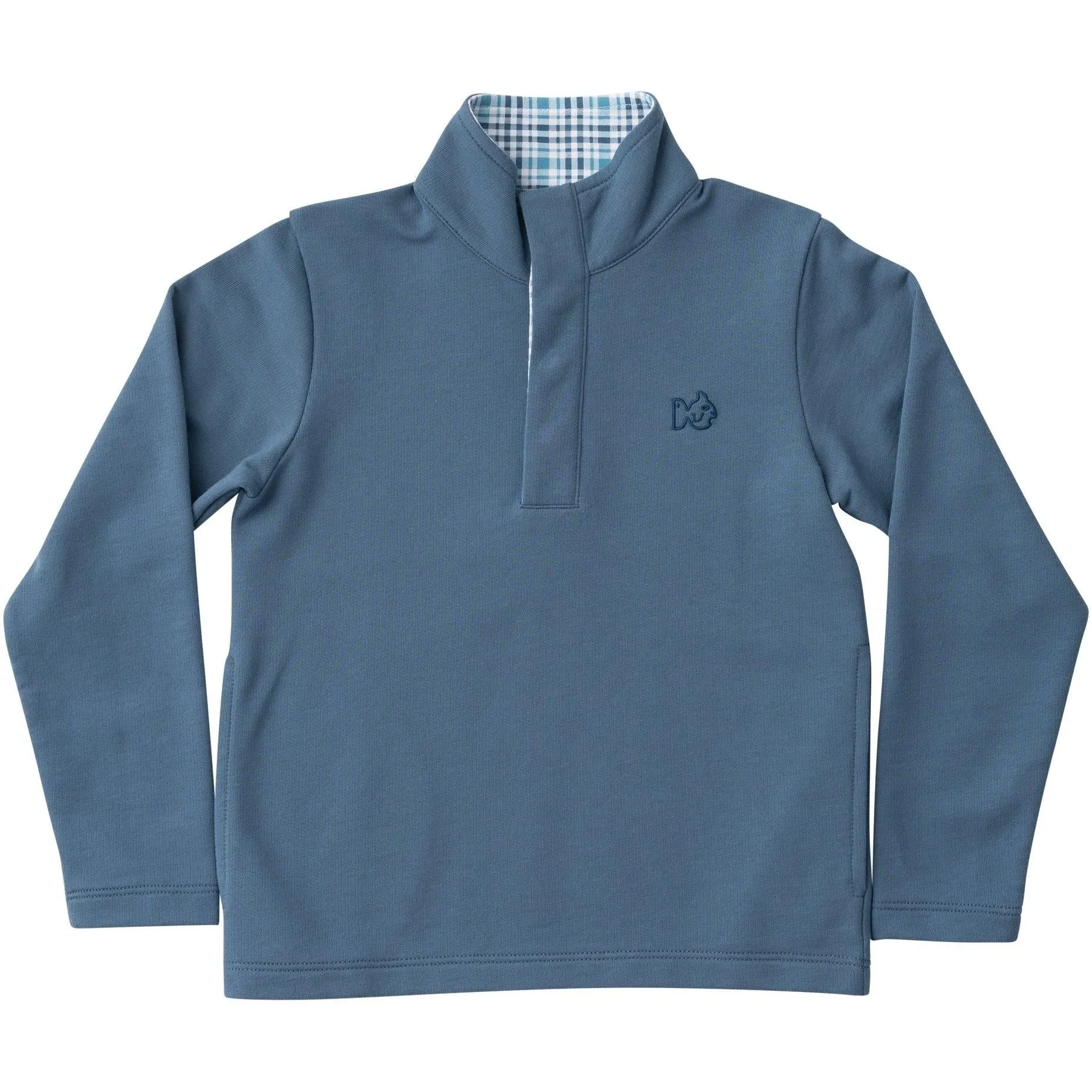 Sporty Snap Pullover- Bluefin