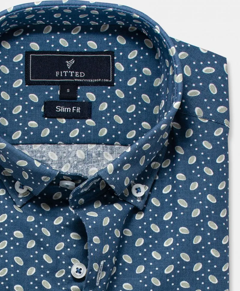 Sprint Printed Shirt (Slim Fit)