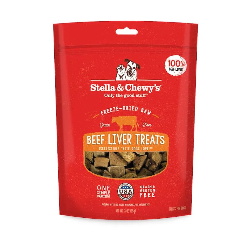 Stella & Chewy’s Freeze Dried Single Ingredient Beef Liver Dog Treats