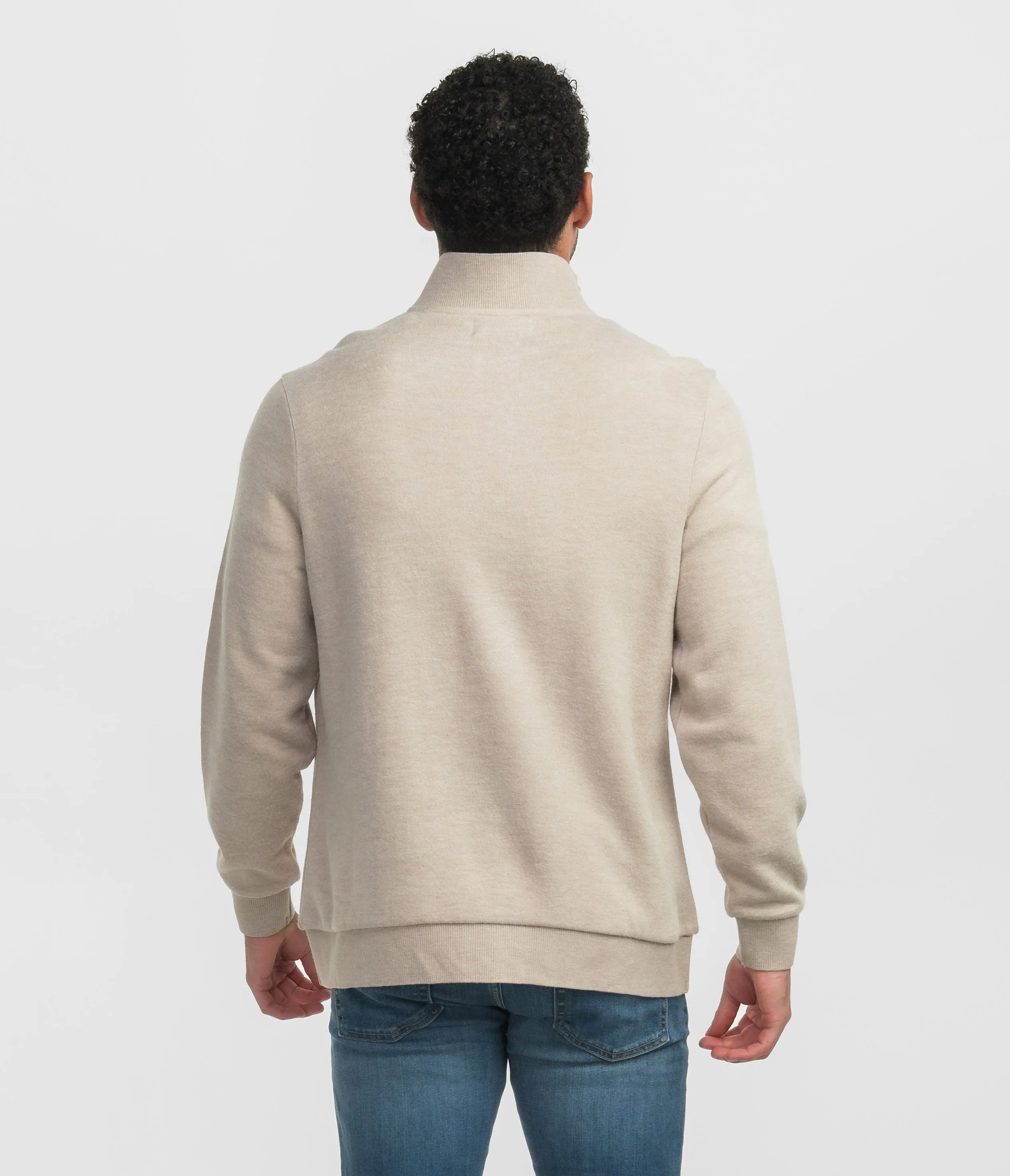 Sweater Fleece Elevated Pullover - Sesame