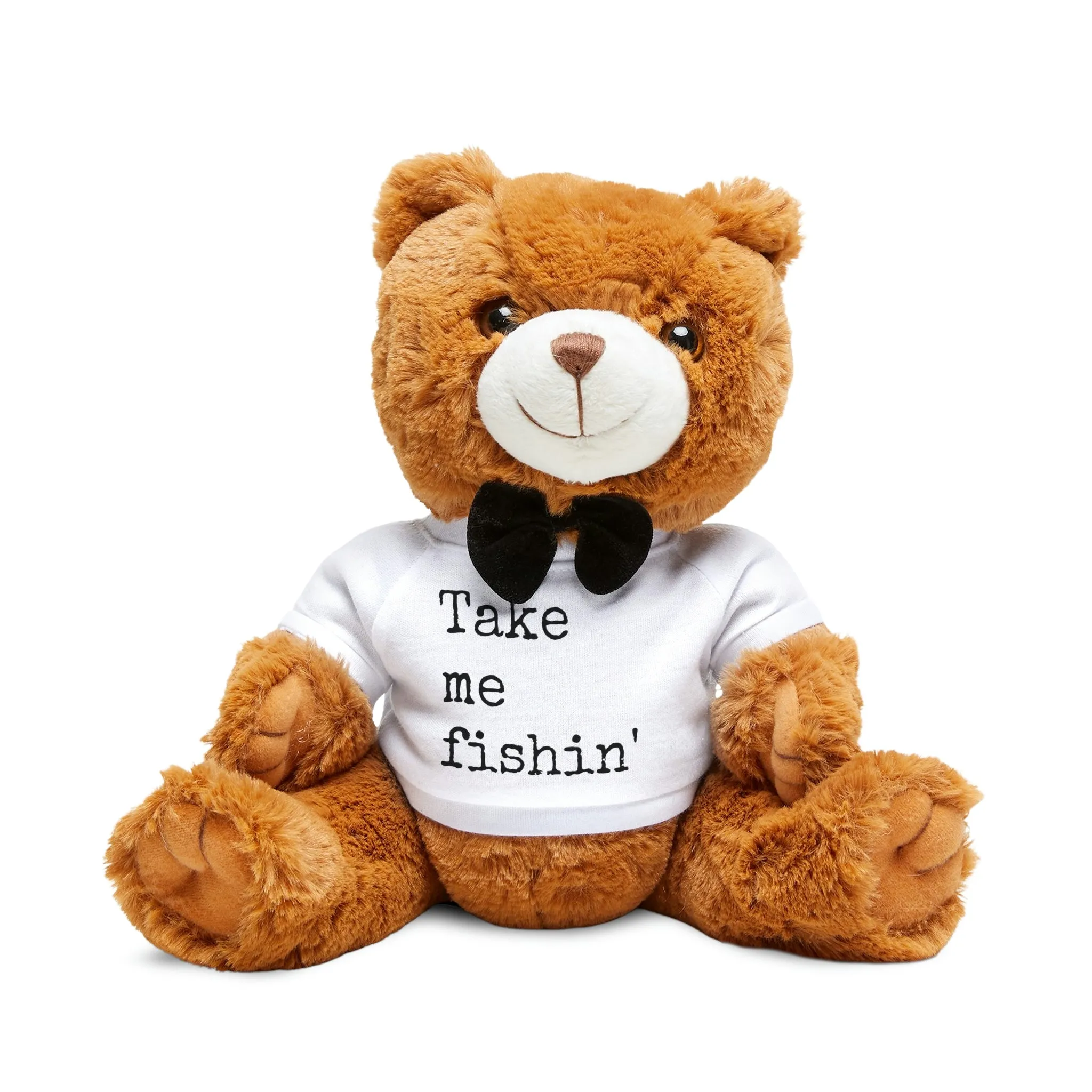 Take Me Fishin' - Fishing Theme -  Teddy Bear with T-Shirt