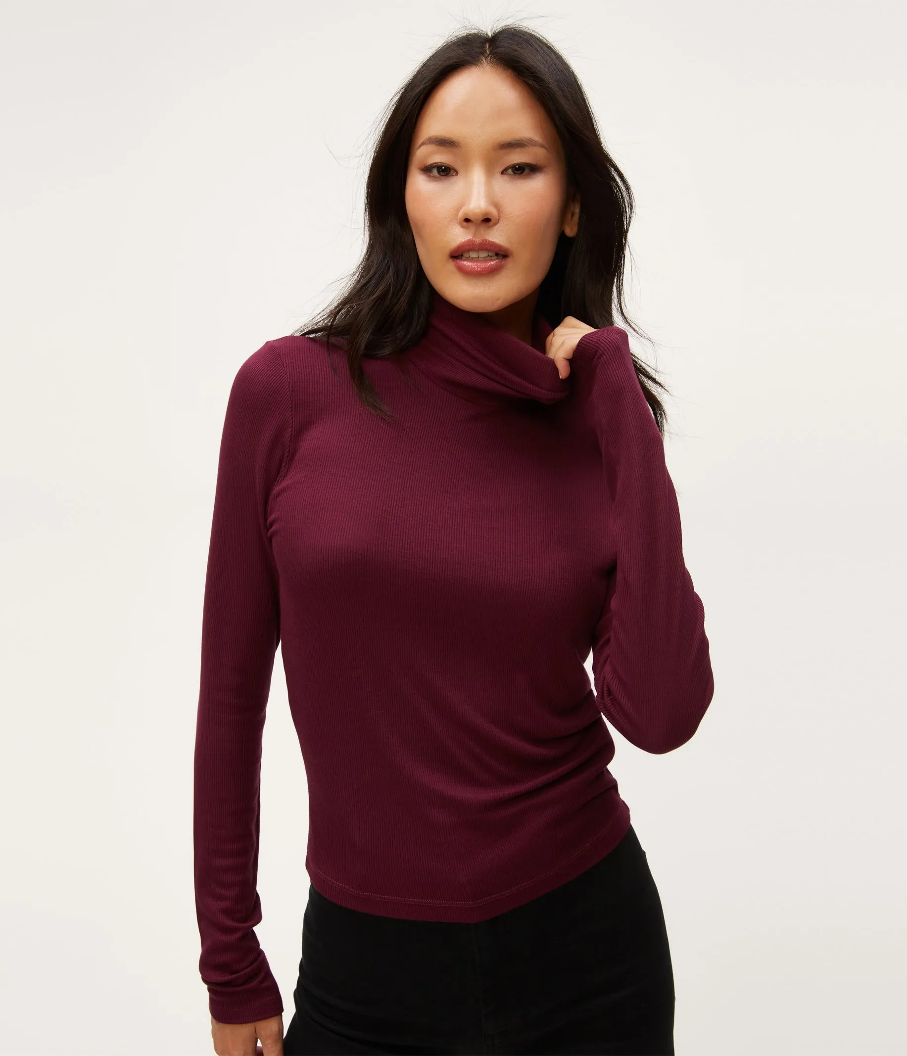 Tara Crop Turtleneck