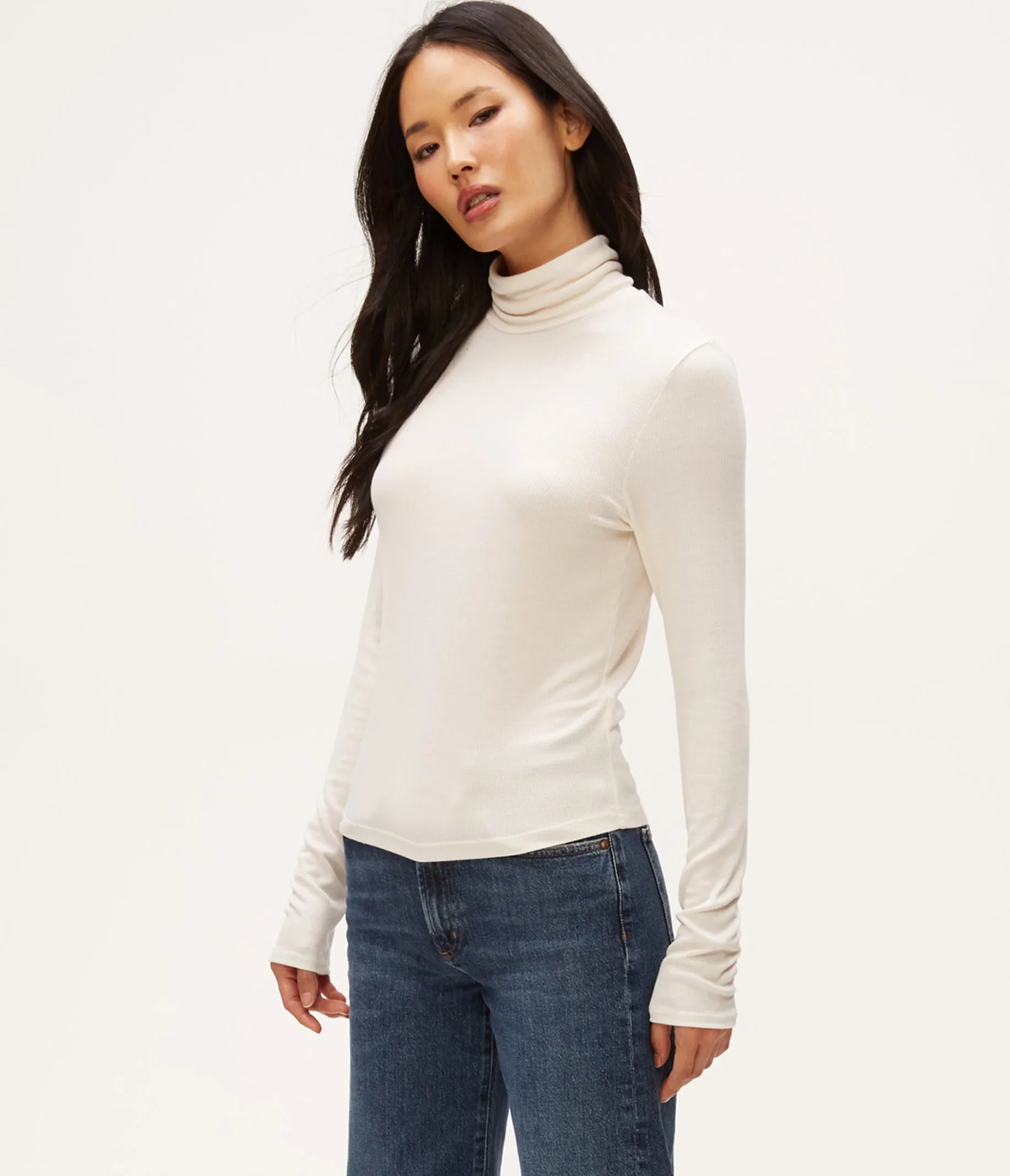 Tara Crop Turtleneck