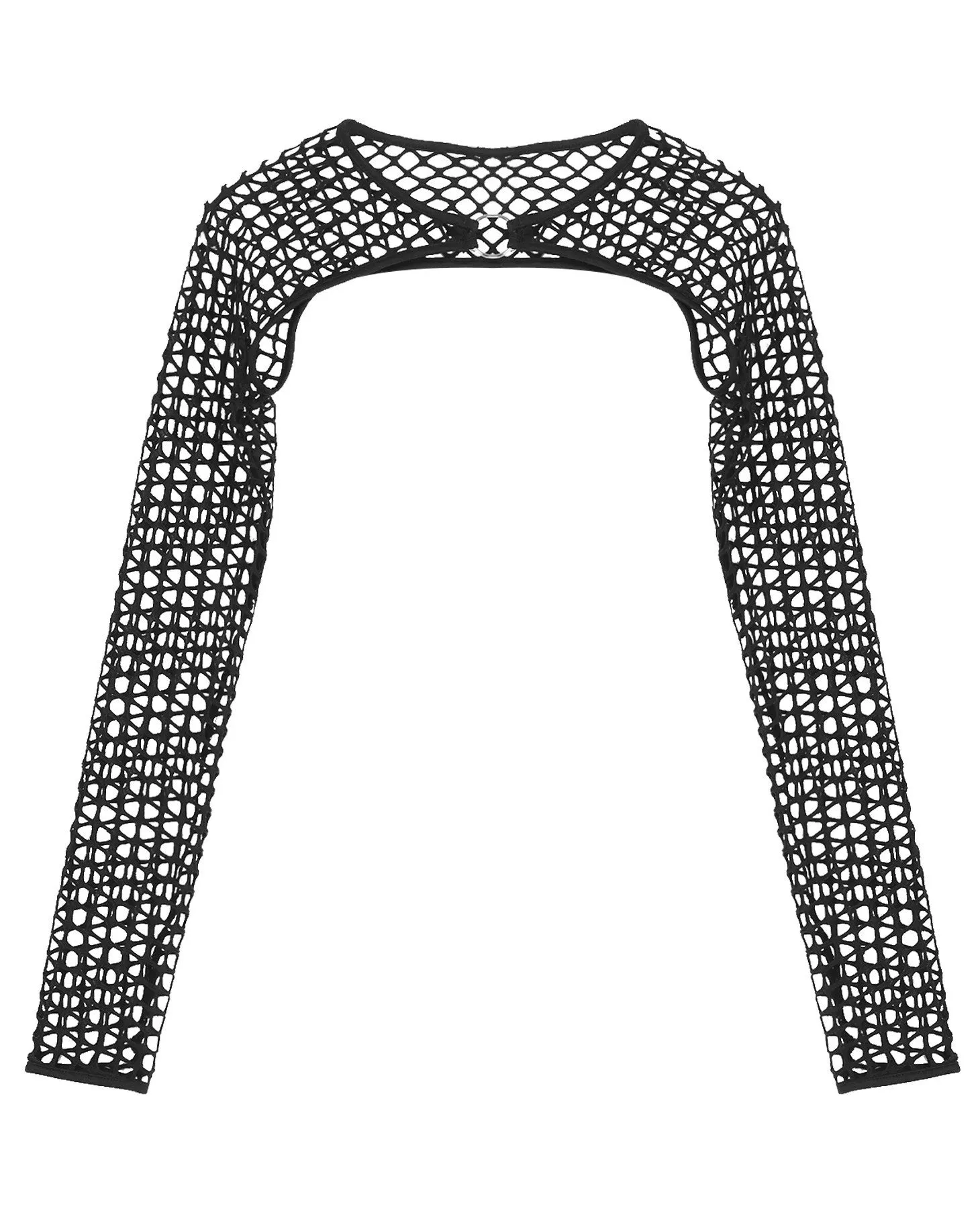 Tech Babe Fishnet Shrug