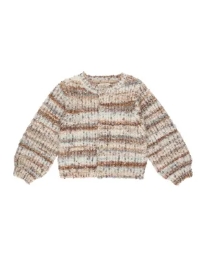 The Cheyenne Cardigan by Rylee   Cru - Blue Multi-Stripe - KIDS