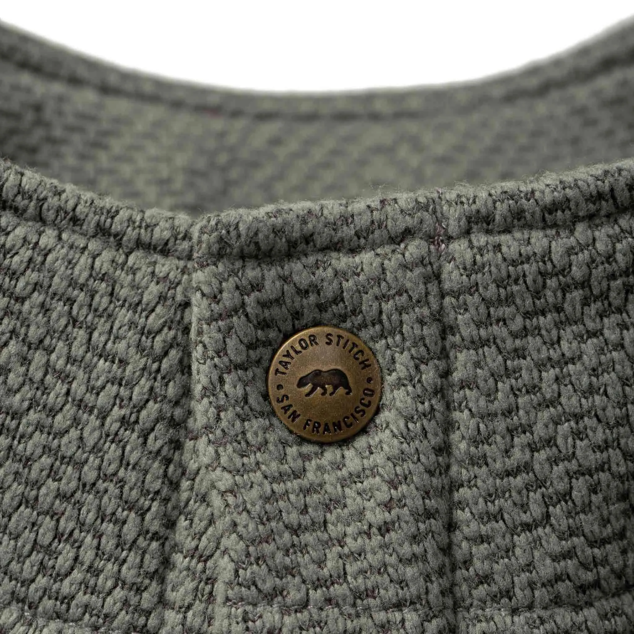 The Pack Pullover in Slate Grid Fleece