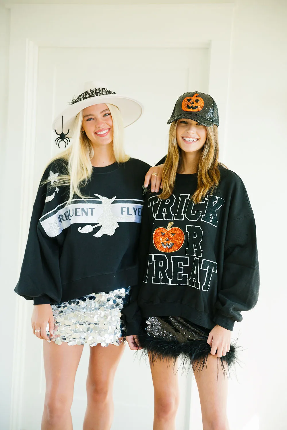 TRICK OR TREAT PUMPKIN BLACK PULLOVER