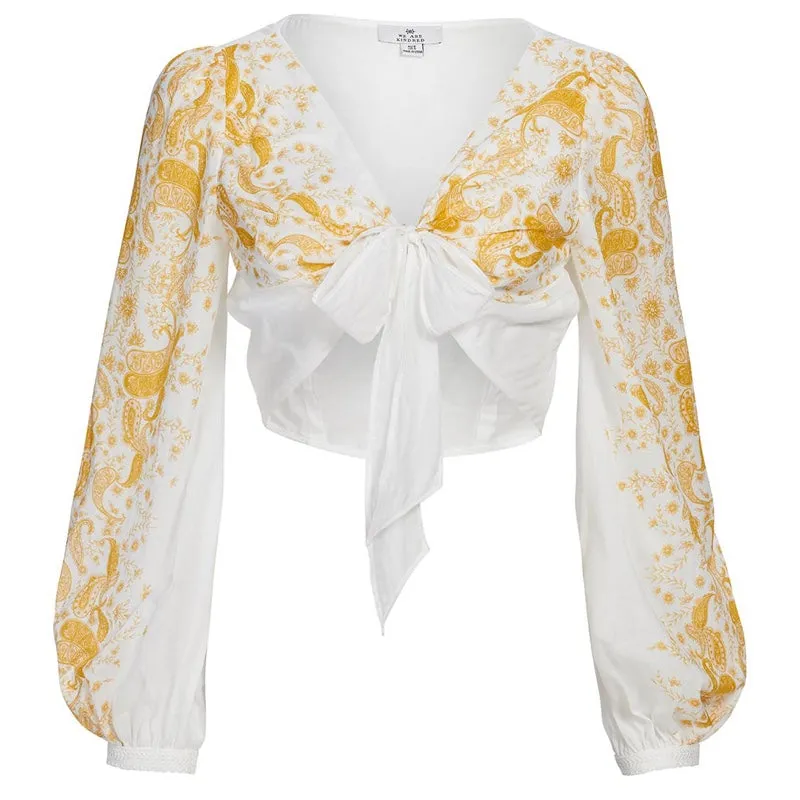 Tropez Bow Front Blouse