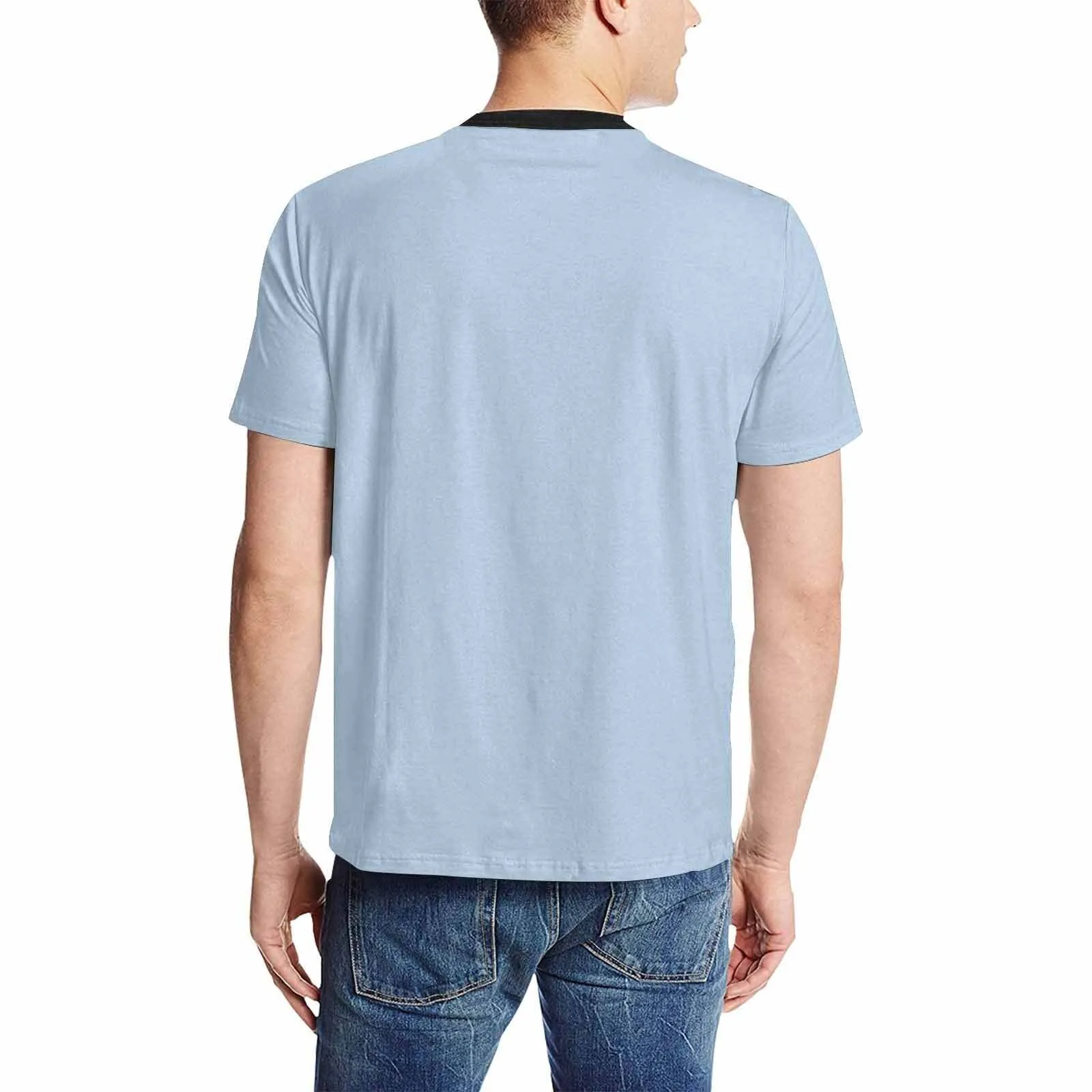 Uniquely You Mens T-Shirt /  Serenity Blue     - Short Sleeve Casual Shirt