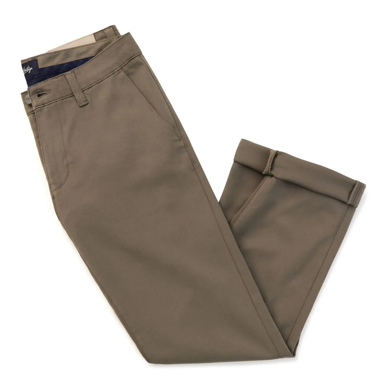 Verona Chino Pants In Olive High Flyer