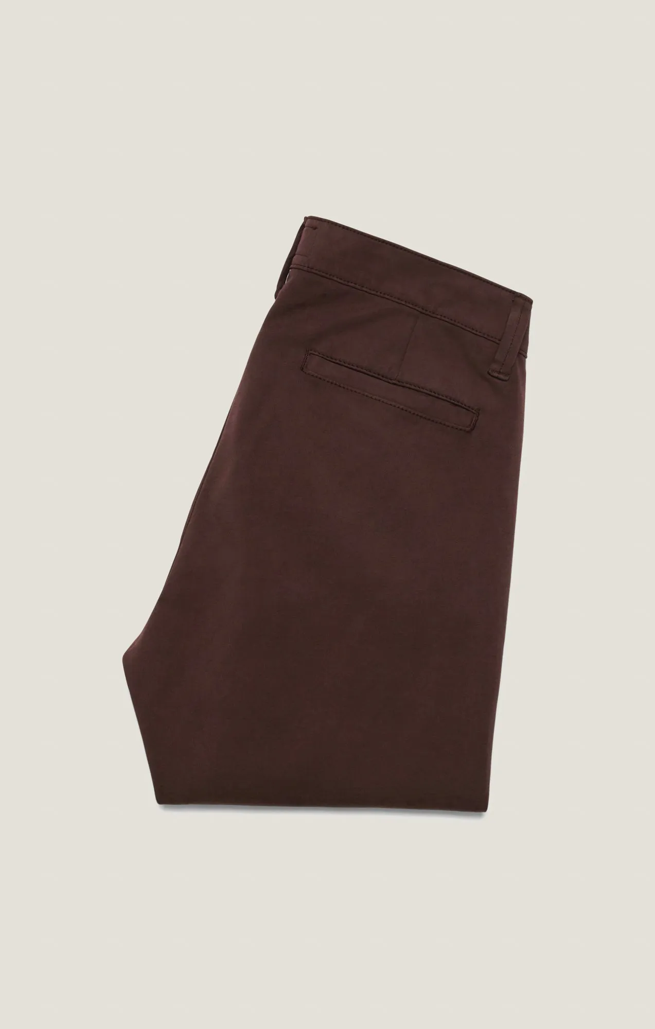 Verona Slim Leg Chino Pants in Burgundy High Flyer